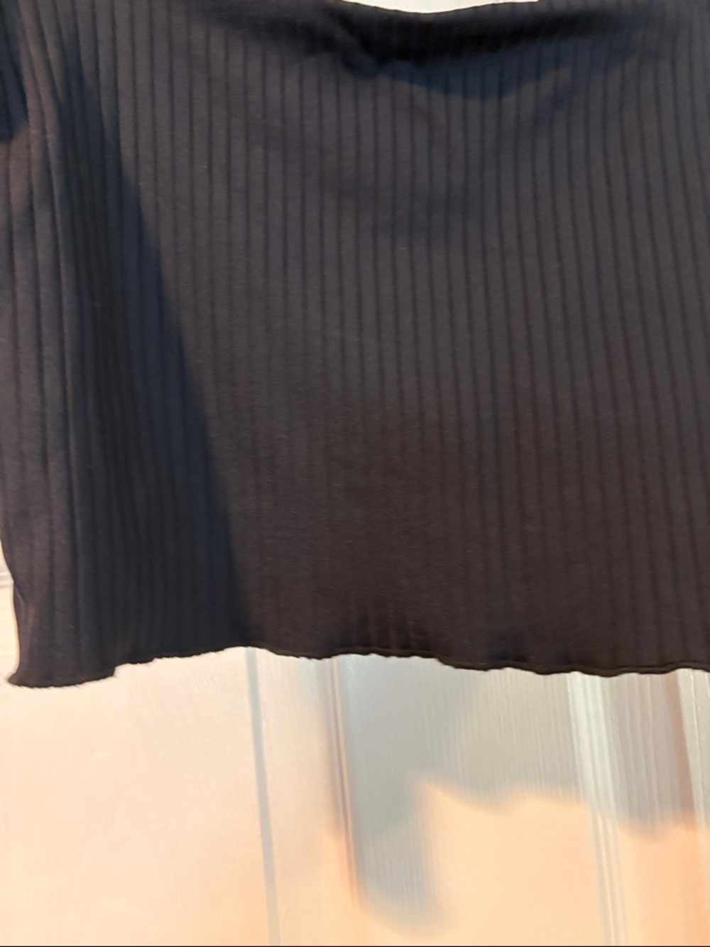 Free People Movement Ribbed Ruffle-Shoulder Crop Top - Picture 4 of 6